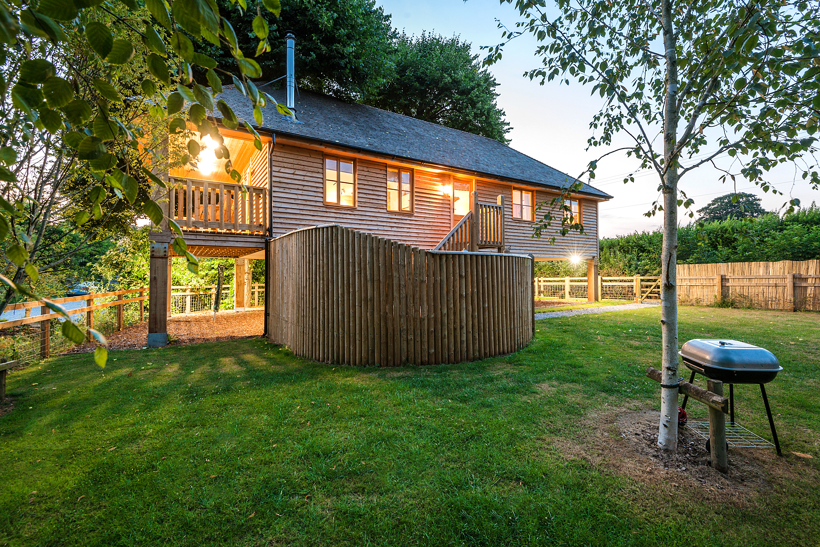 Hot tub with pool cottage in Near the Quantock Hills and Exmoor, South West, West Country
