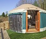 The Lakeside Yurt dog friendly holiday cottage, Beckford, Cotswolds , Gloucestershire, England The Lakeside Yurt dog friendly holiday cottage, Beckford, Cotswolds , Gloucestershire, England