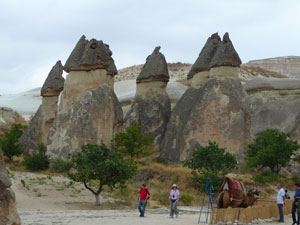 Fairy chimneys in Cappadoccia, an amazing place for a self-catering holiday