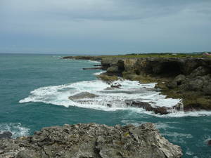 North Coast, rugged cliffs in Barbados