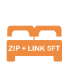 Zip and link bed(s)  5ft across