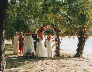 beach wedding caribbean