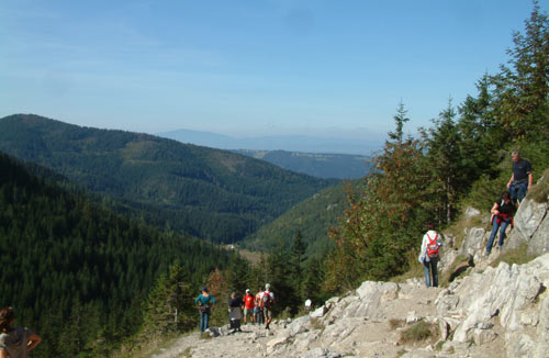Hillwalking in the Tatra Mountains above Zakopane