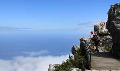Above the clouds on table Mountain Cape Town
