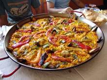 Benidorm, Spain and Paella