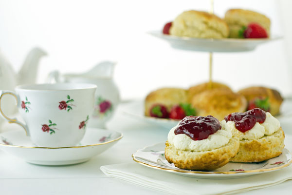 a holiday cottage welcomeof tea and cakes