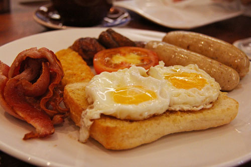 Irish breakfast in a holiday home