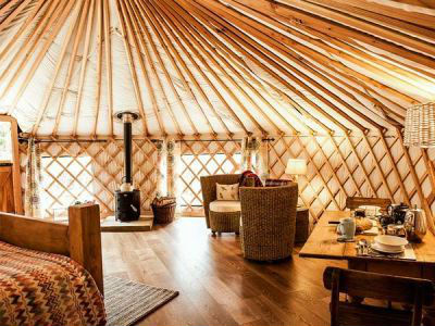 Interior of Holiday Yurt